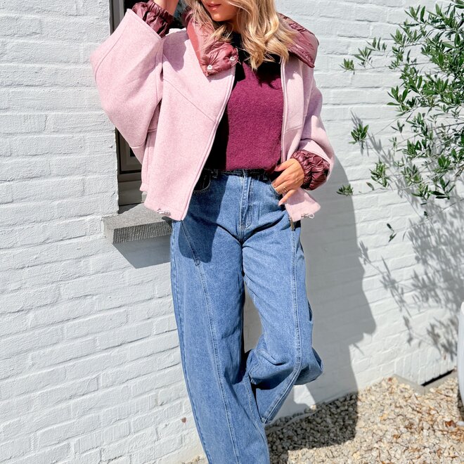 *Eden jacket rose/burgundy