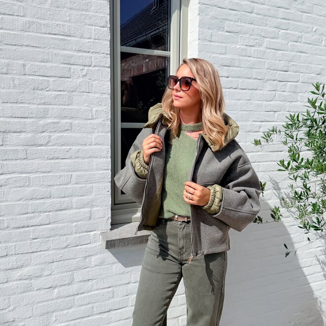 *Eden jacket grey/green