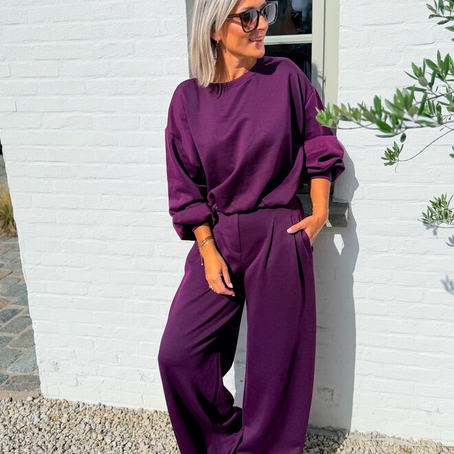 *Lounge set aubergine