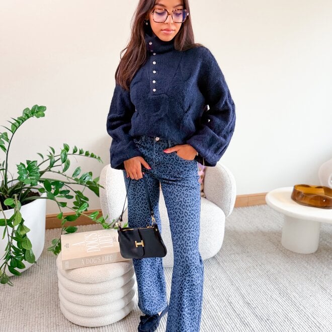 *Léopard denim