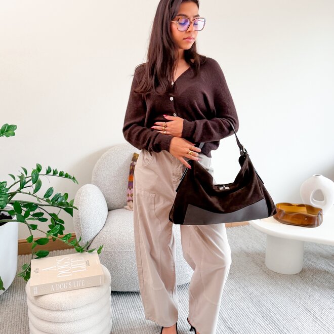 * The Button Blouse Brown