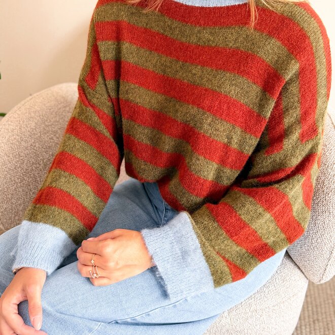 *Camille knit kaki/brown