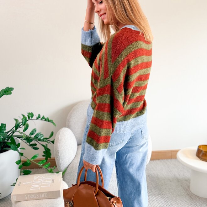 *Camille knit kaki/brown