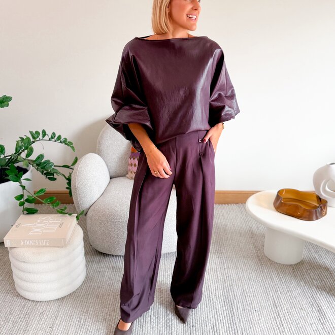 *Muse trouser aubergine