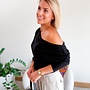 *Dropped shoulder blouse black