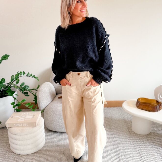 *Relaxed urban pants beige
