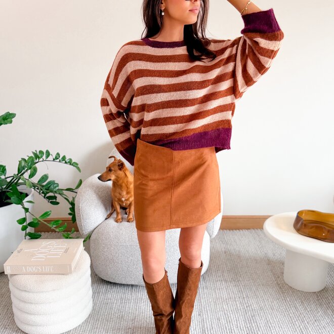 *Camille knit caramel