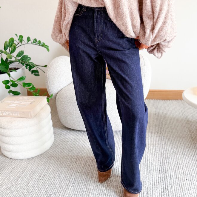 *Billie Barrel Dark Jeans
