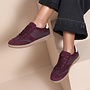 *Stitch sneaker wine red
