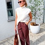 *Simple slim fit pants bordeaux
