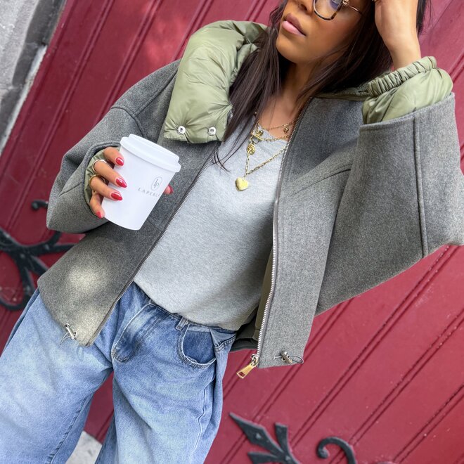 *Eden jacket grey/green