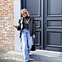*Pleated denim