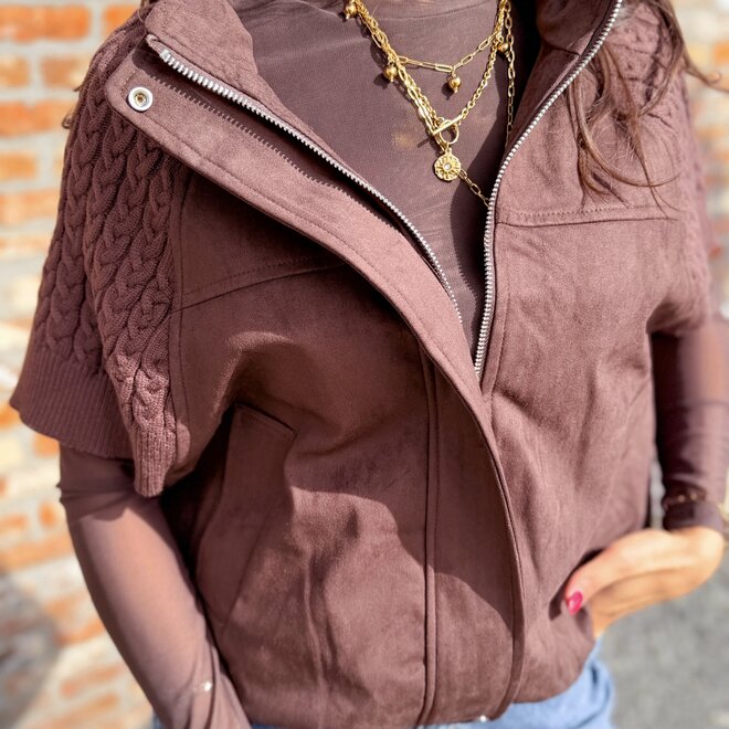 *Lova long sleeve top brown