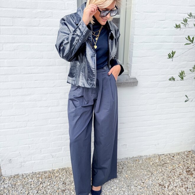 *Gabardine trouser navy