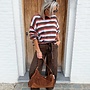 *Genuine bag suede camel