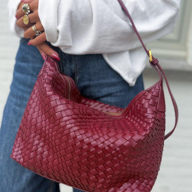 Bordeaux braided bag