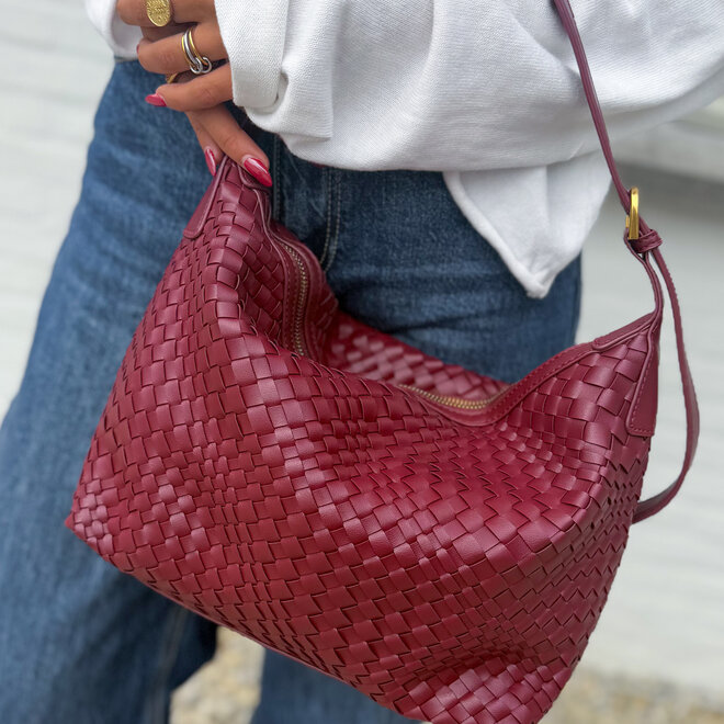 Bordeaux braided bag