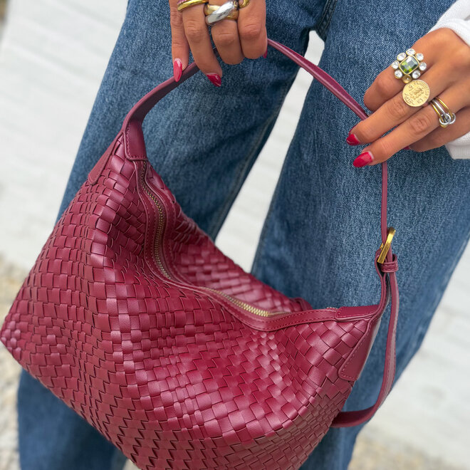 Bordeaux braided bag
