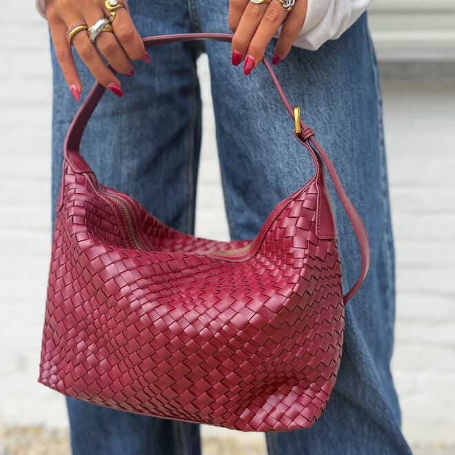 Bordeaux braided bag