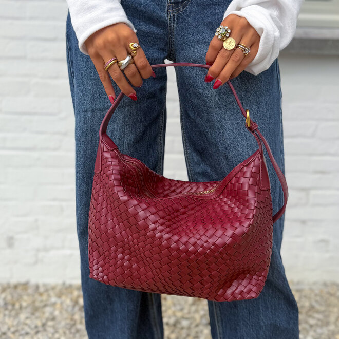 Bordeaux braided bag