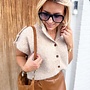 *Statement detail pull beige