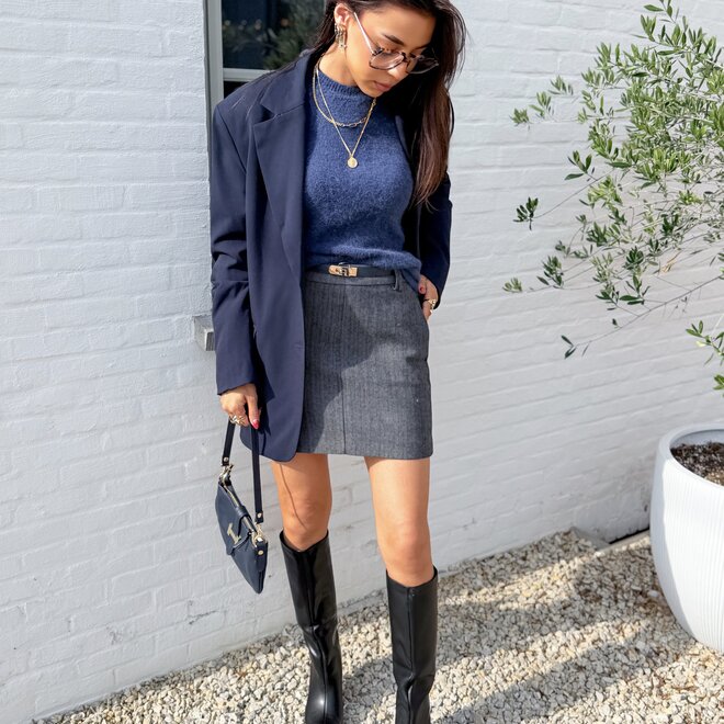 *Vintage Mini Skirt Grey
