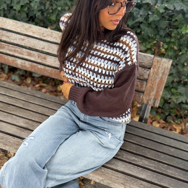 *Retro crochet pull