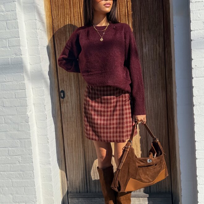 *Cocoon knit bordeaux