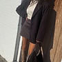 *Suede brown skirt