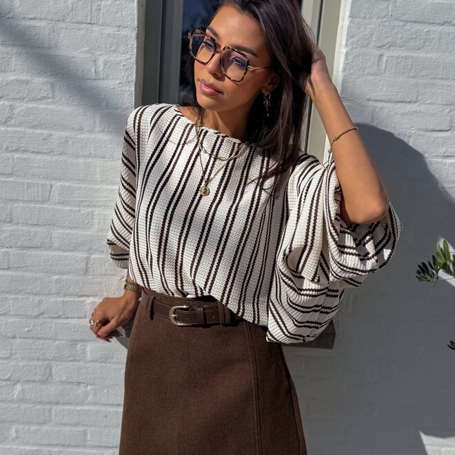 *The edit stripe blouse