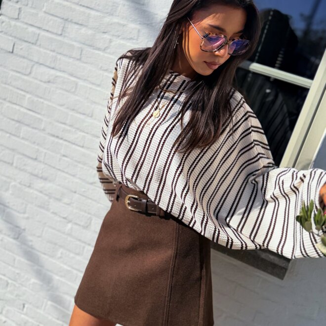 *The edit stripe blouse