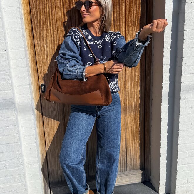 *Jeans bandana knit