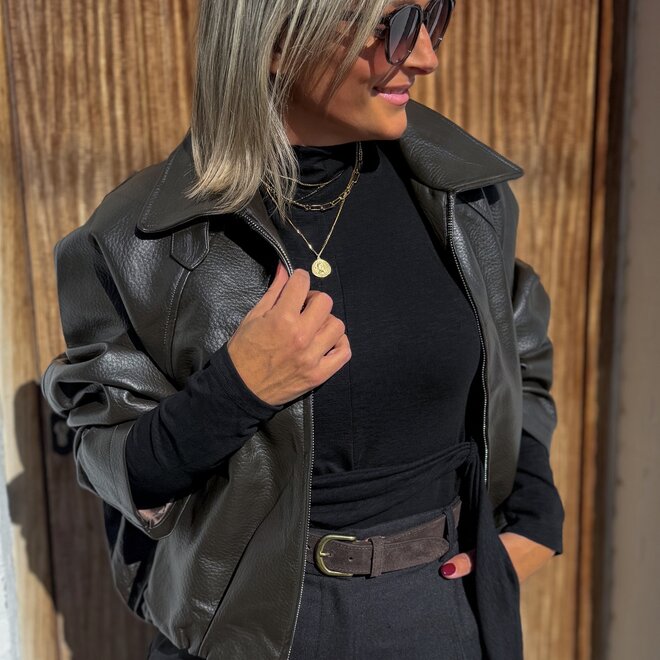 *Coffee brown jacket