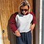 *Berry sleeve knit