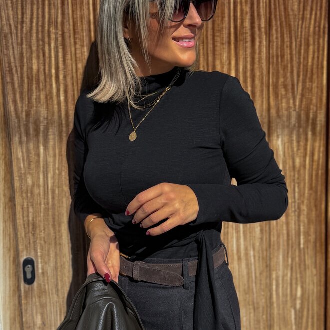 *Side knot top Black