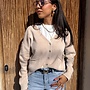 *Cozy cardigan Beige