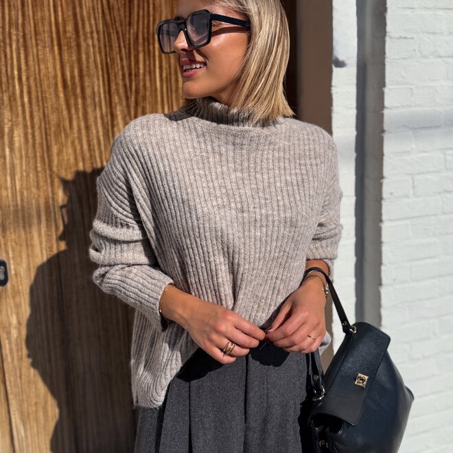 *Warm taupe knit