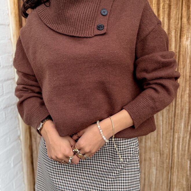 *Rosy carreau skirt
