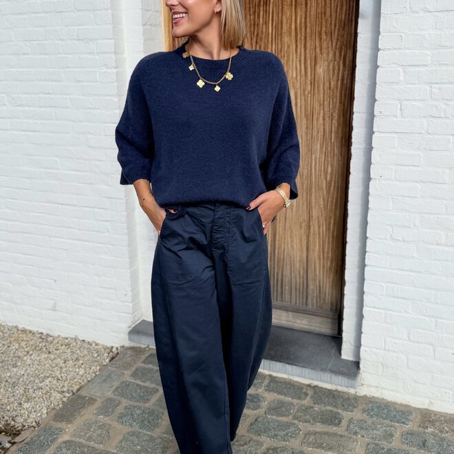 *City barrel pants Navy