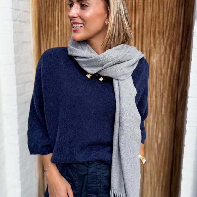 *The perfect basic knit blue