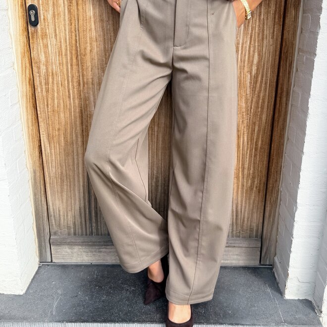 * Poches pantalon taupe