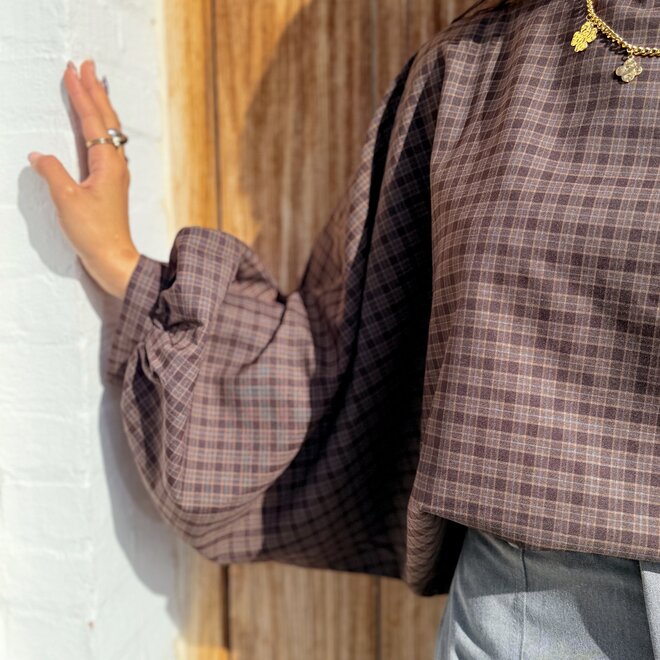 *Mocha wing blouse