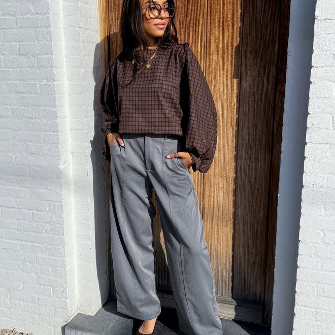 *Mocha wing blouse