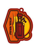 Star Wars Episode VII Rubber Keychain Rey Speeder