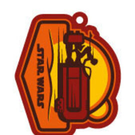 Star Wars Episode VII Rubber Keychain Rey Speeder