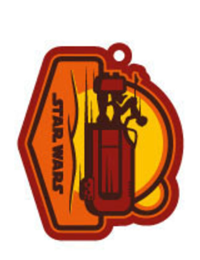 Star Wars Episode VII Rubber Keychain Rey Speeder