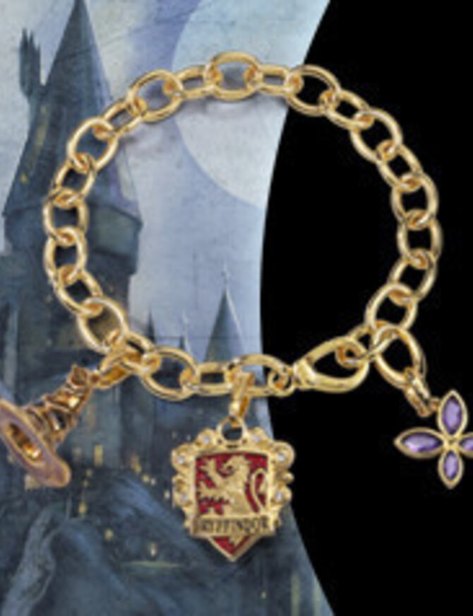 The Noble Collection Lumos Gryffindor Charm Bracelet