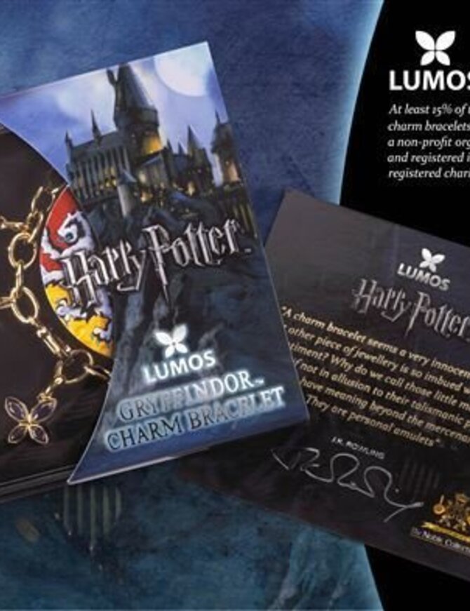 The Noble Collection Lumos Gryffindor Charm Bracelet
