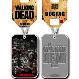 The Walking Dead Dog Tag with ball chain Zombies