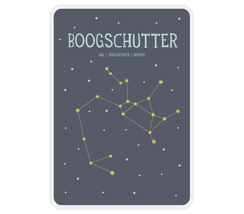 Milestone Zodiac Poster Card Boogschutter